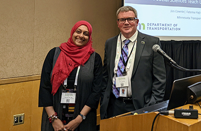 Photo: Deputy Chief Counsel Jim Cownie and Associate Legal Counsel Fatema Haji-Taki 